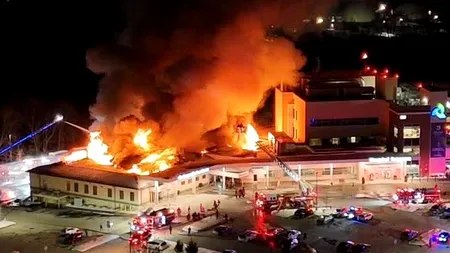 Incendiu uriaș într-un spital din Pennsylvania, SUA. Pacienții au fost evacuați de urgență în timpul nopții