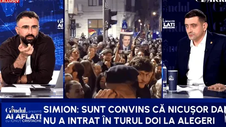 George Simion demolează alegerile prezidențiale: Nicușor Dan cred că nu a intrat măcar în turul 2 /Am fost furat