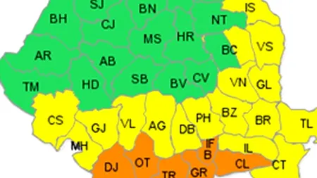 VREMEA. Cod portocaliu de caniculă pentru București și mai multe județe din țară