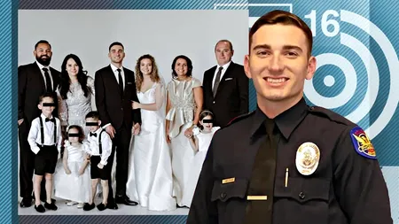 FOTO| Ce fericit era polițistul român Tyler Moldovan acum câteva luni, la nunta lui. „Gloanțele nu pot nimici nădejdea și nici frânge rugăciunea”