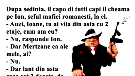 BANCUL ZILEI | Ion, șeful mafiei din România
