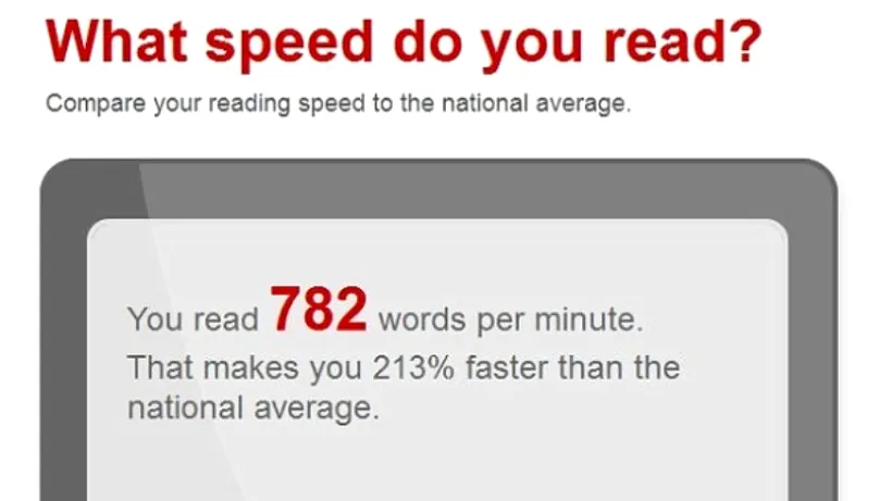 TEST. Cât de repede poți citi?