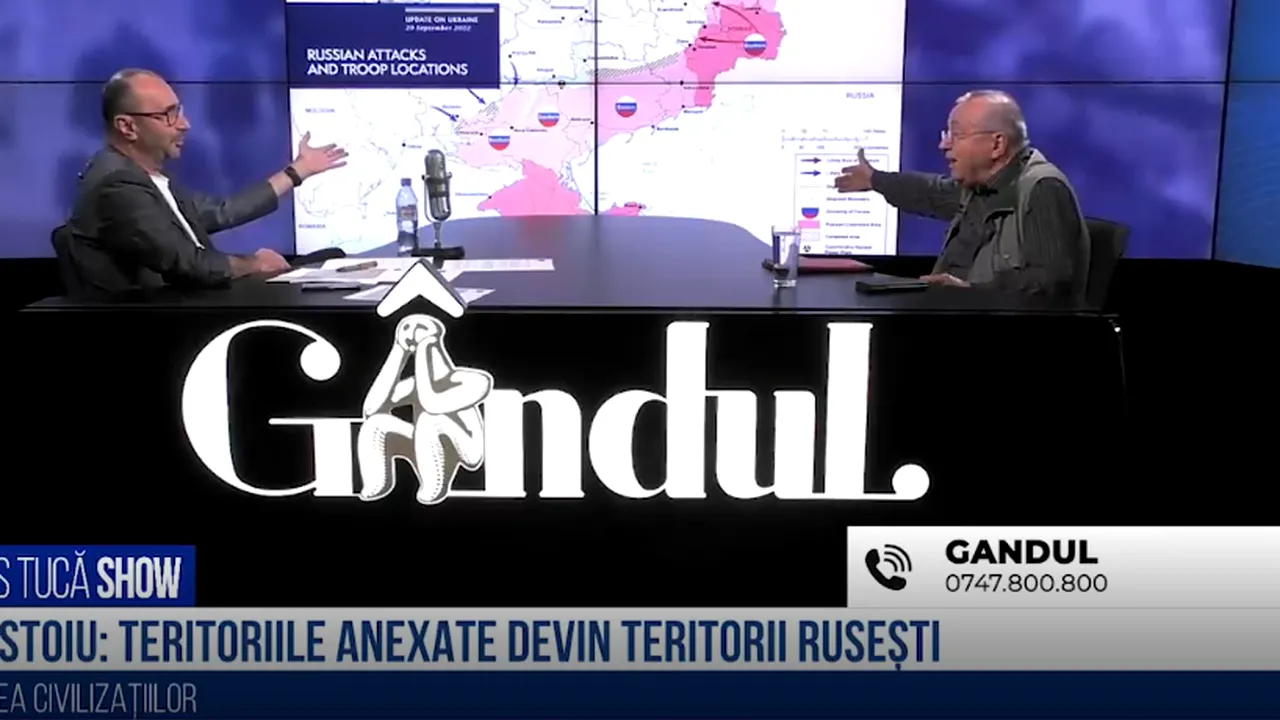 VIDEO Ion Cristoiu, despre anexarea ilegală a teritoriilor ucrainene de către Rusia: „Din punct de vedere constituțional, teritoriile respective devin teritorii rusești”