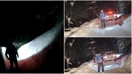 Familie cu patru copii, ÎNZĂPEZITĂ în Cheile Ordâncușei, din Arieșeni/Rafale de vânt de 120 km/h în zonă