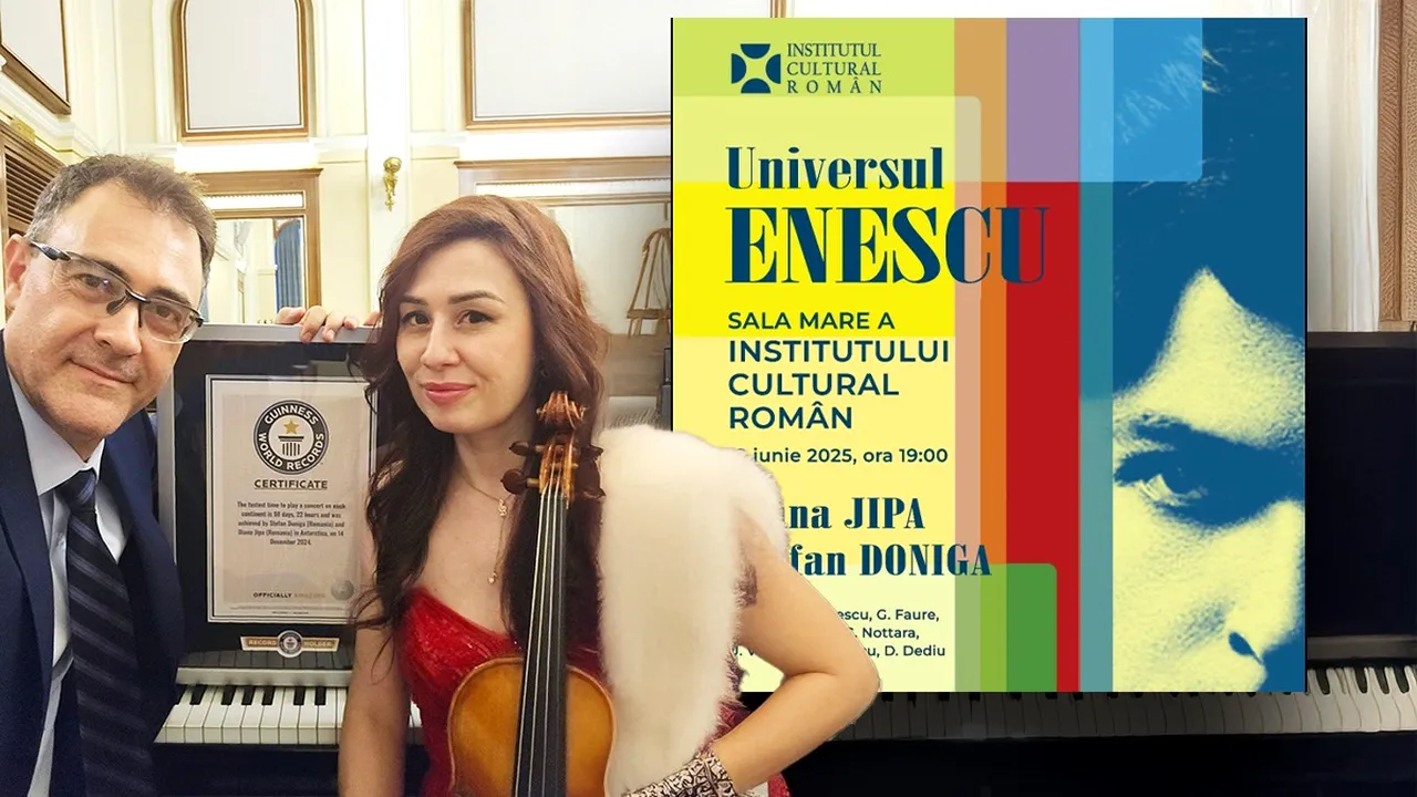 Turneu dedicat lui George Enescu. Cei doi muzicieni români prezenți în Cartea Recordurilor vor susține un recital în București, la sediul ICR
