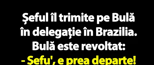 BANC | Șeful îl trimite pe Bulă în delegație în Brazilia