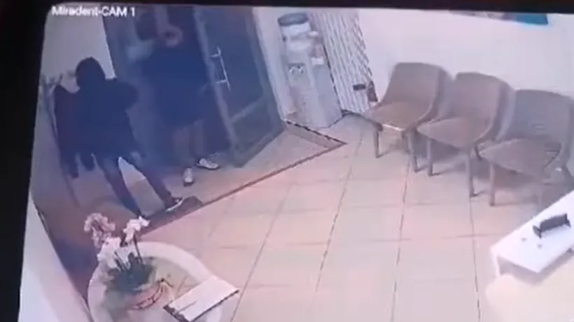 VIDEO: Un bărbat din Galați a fost prădat de hoți în timp ce se afla într-un cabinet stomatologic