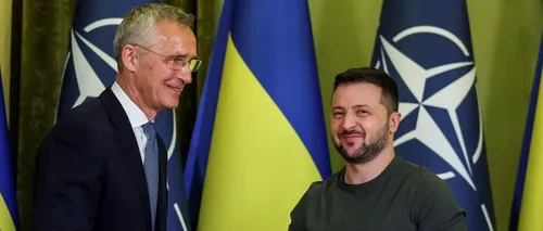 VIDEO | Jens Stoltenberg, vizită surpriză la Kiev. Zelenski: Aderarea Ucrainei la NATO este „o chestiune de timp”