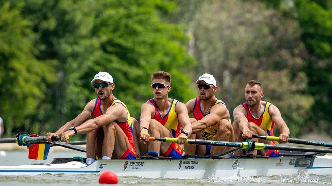 Șase medalii CÂȘTIGATE de România la Campionatele Europene de canotaj
