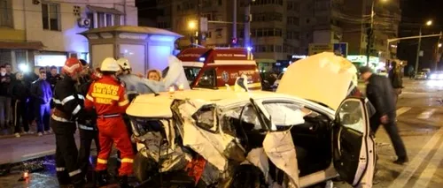 Un avocat băut care conducea cu 155 km/h în Iași a provocat un accident cu un mort și 4 răniți