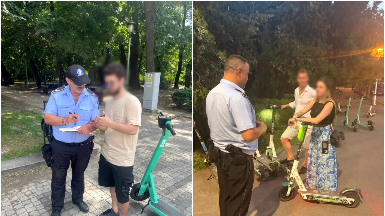 Trotinetele electrice închiriate, interzise în parcurile din București și la evenimentele stradale. PMB anunță noi restricții