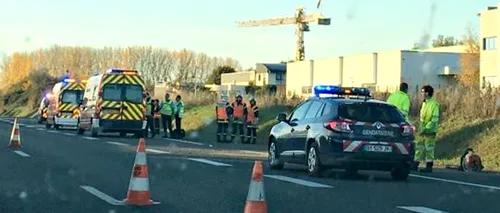 Doisprezece răniți într-un accident rutier de amploare pe o autostradă din Franța