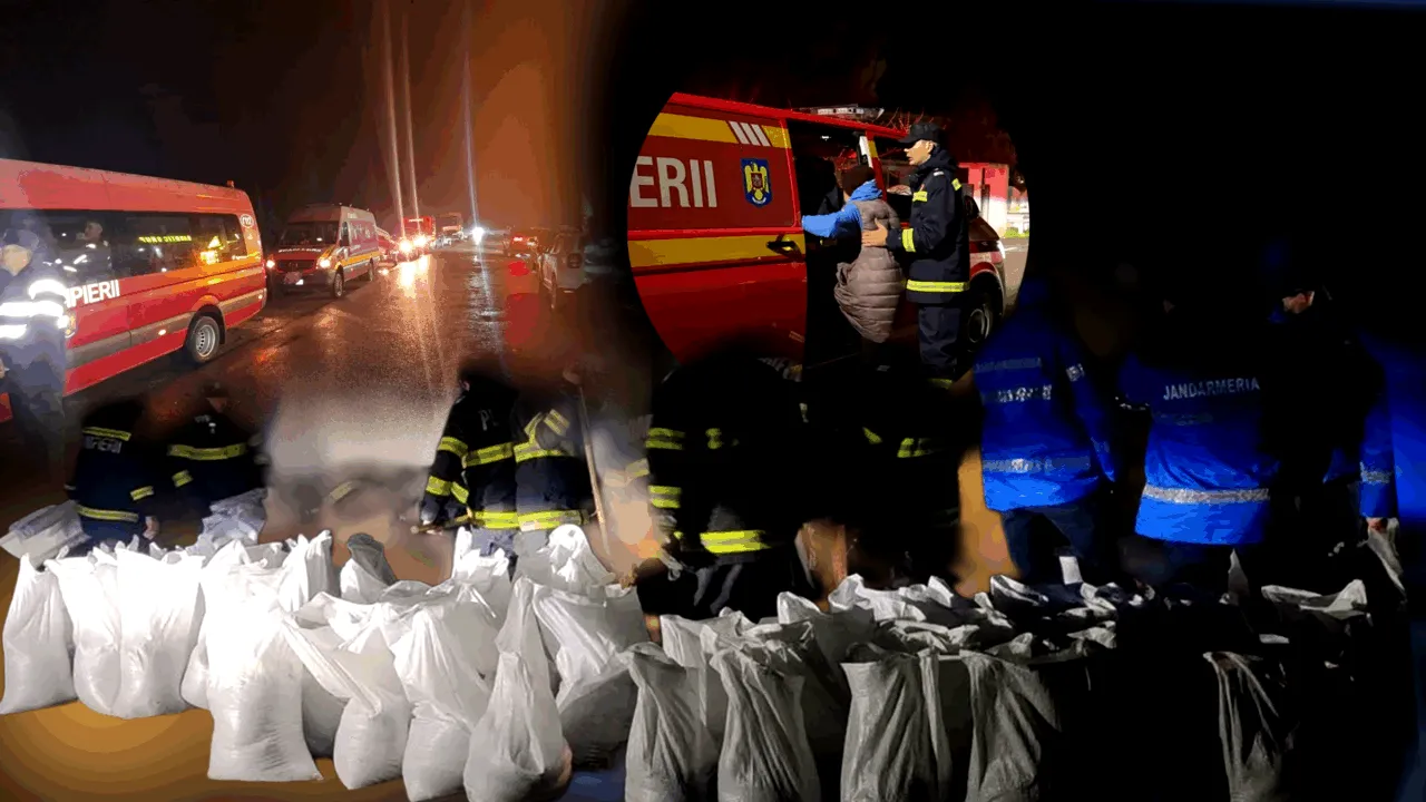 Inundații în județul Vrancea: zeci de localnici evacuați în miez de noapte și peste 200 de salvatori mobilizați
