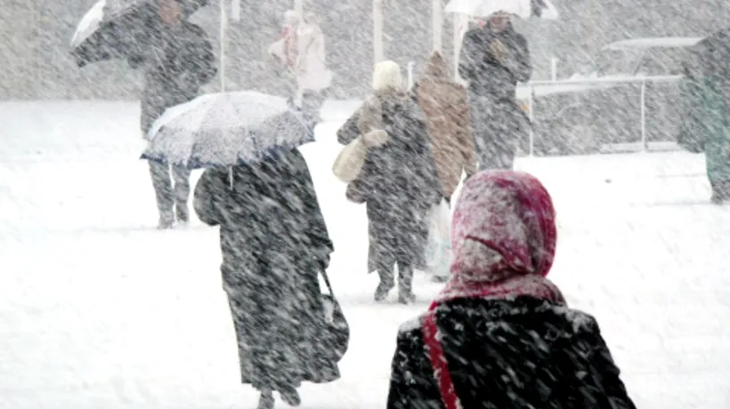Ciclon polar peste România! Vin ninsorile, iar temperaturile scad considerabil