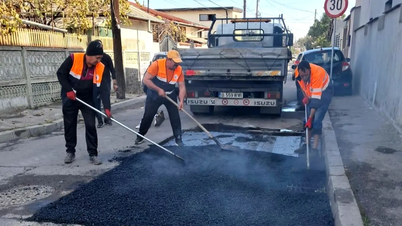 (P) Infrastructură S5. Echipele Infrastructură S5 au intervenit pe strada Gorani