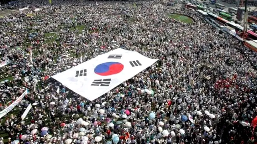 Protest imens în Coreea de Sud: 260.000 de oameni cer demisia președintelui