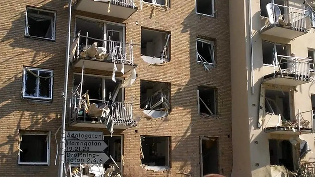 Cel puțin 19 persoane au fost rănite în urma unei explozii produse în Suedia - FOTO