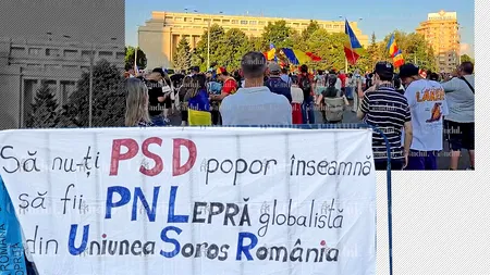 PROTEST în Piața Victoriei față de măsurile de austeritate. Susținătorii lui Călin Georgescu își strigă nemulțumirile pe acorduri de hip-hop
