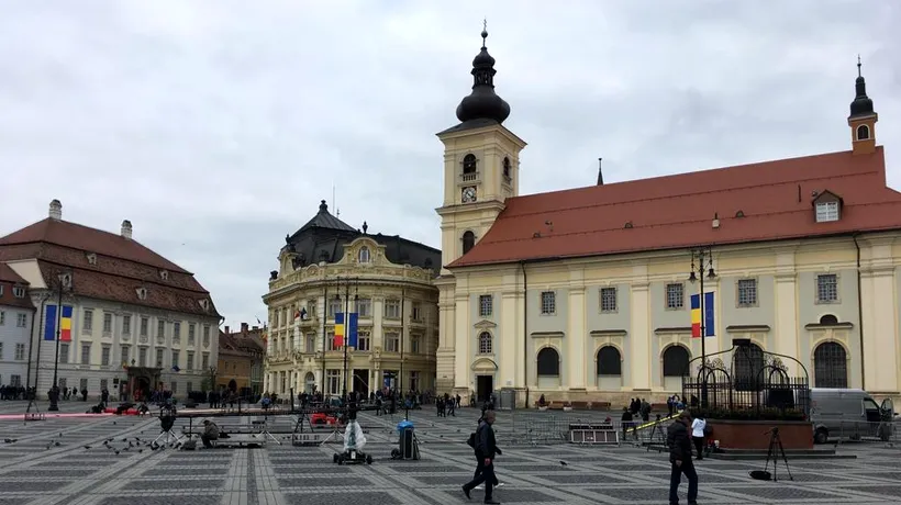 Mai multe străzi din centrul Sibiului au fost închise pentru verificarea unui colet suspect