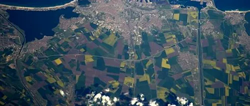 Imagine spectaculoasă cu orașul Constanța, fotografiat din spațiu. Ce l-a impresionat pe astronautul britanic