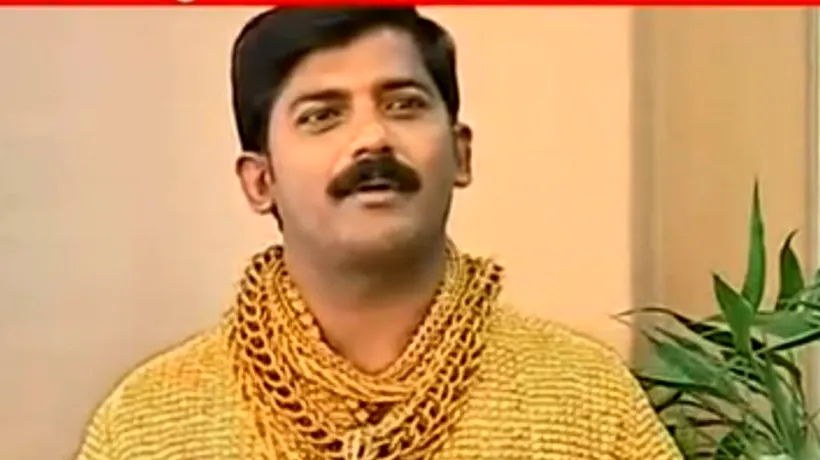 VIDEO. Indianul care și-a luat o cămașă din aur: Este un vis al meu