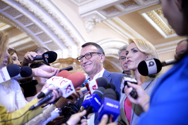 Paul Stănescu și Gabriela Firea, înaintea ședinței CEx al PSD