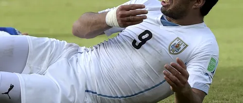 Ce riscă Luis Suarez după ce și-a MUȘCAT un adversar, în meciul Italia-Uruguay 0-1