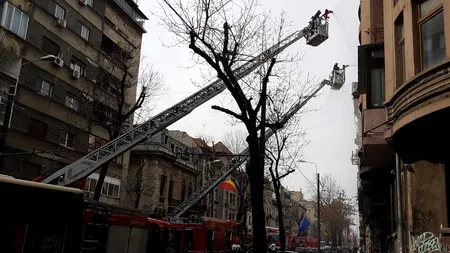 INCENDIU puternic pe bulevardul Kogălniceanu din București. O persoană A MURIT