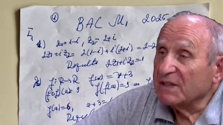 Ce a observat profesorul Neculai Romașcu, încercând să rezolve subiectele de matematică de la Bacalaureat 2025