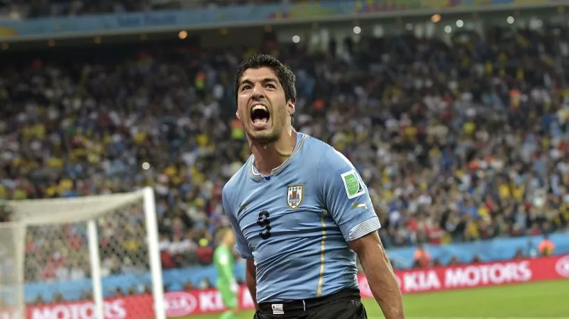FOTO. Cum s-a pregătit un fan al canibalului Suarez pentru meciul Uruguay-Columbia