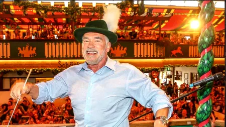 Schwarzenegger s-a dat în SPECTACOL la Festivalul berii. Vezi cât de ÎN FORMĂ este actorul septuagenar după ce a golit mai multe HALBE