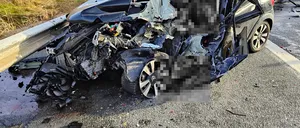 Accident înfiorător pe A2! O femeie de 30 de ani a murit după ce a intrat cu mașina într-o autoutilitară destinată lucrărilor pe Autostradă