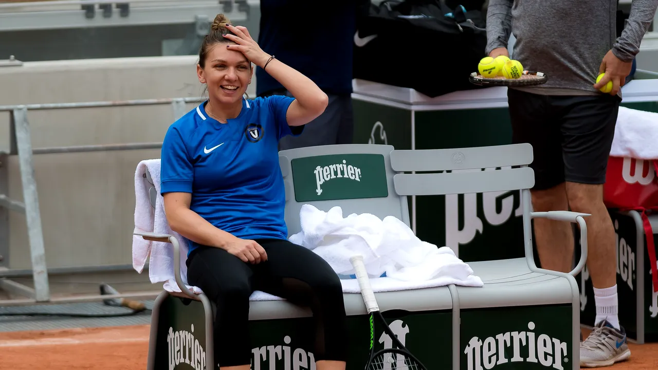 Halep, mesaj de susținere din partea organizatorilor Roland Garros după primul antrenament - VIDEO