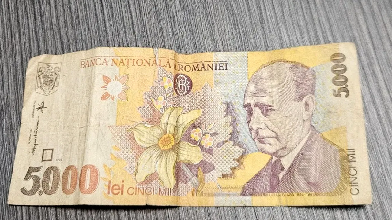 Mai știi celebra bancnotă de 5.000 lei cu chipul lui Lucian Blaga, din anii '90? Suma uriașă cu care se vinde acum, în 2026