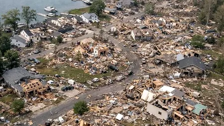 SUA, lovite de furtuni și tornade puternice. Cel puțin șase morți, zeci de răniți, zeci de case distruse și sute de gospodării, fără electricitate