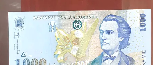 Mai știi celebra bancnotă de 100 de lei cu Mihai Eminescu?! Cu câți bani se vinde acum, în noiembrie 2022