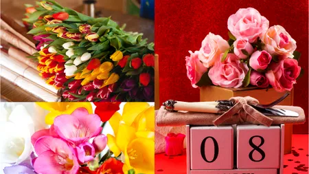 Cât plătește un client pentru un fir de trandafir, lalea sau frezie cu ocazia zilei de 8 Martie. Ce prețuri practică florăriile