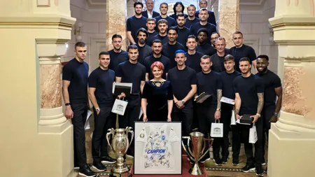 Ceremonie în Bănie. Campionii României, cetățeni de onoare ai Craiovei