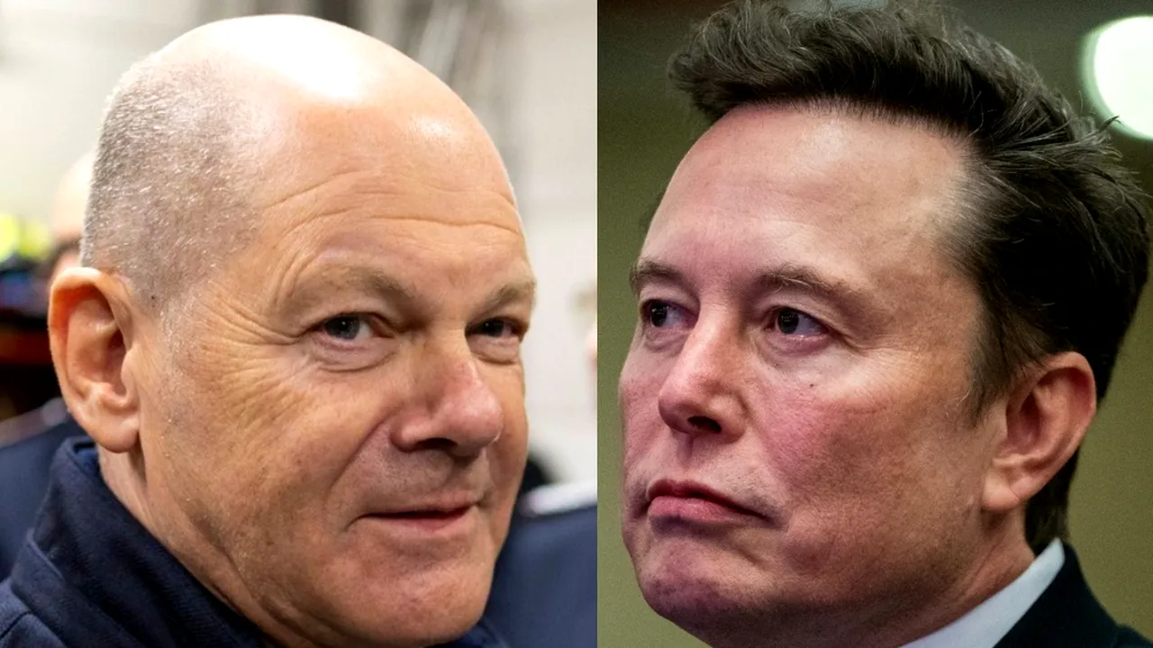 Cancelarul german, Olaf Scholz, replică dură pentru Elon Musk, care l-a numit 