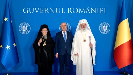 Întâlnire surprinzătoare la Palatul Victoria.  Ce a vrut Bolojan să le spună Patriarhului Daniel și Patriarhului Ecumenic Bartolomeu