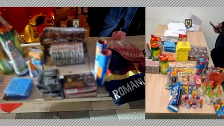 Captură impresionantă de PETARDE și ARTIFICII în București. Cazul a fost  preluat de Serviciului Arme și Explozivi 