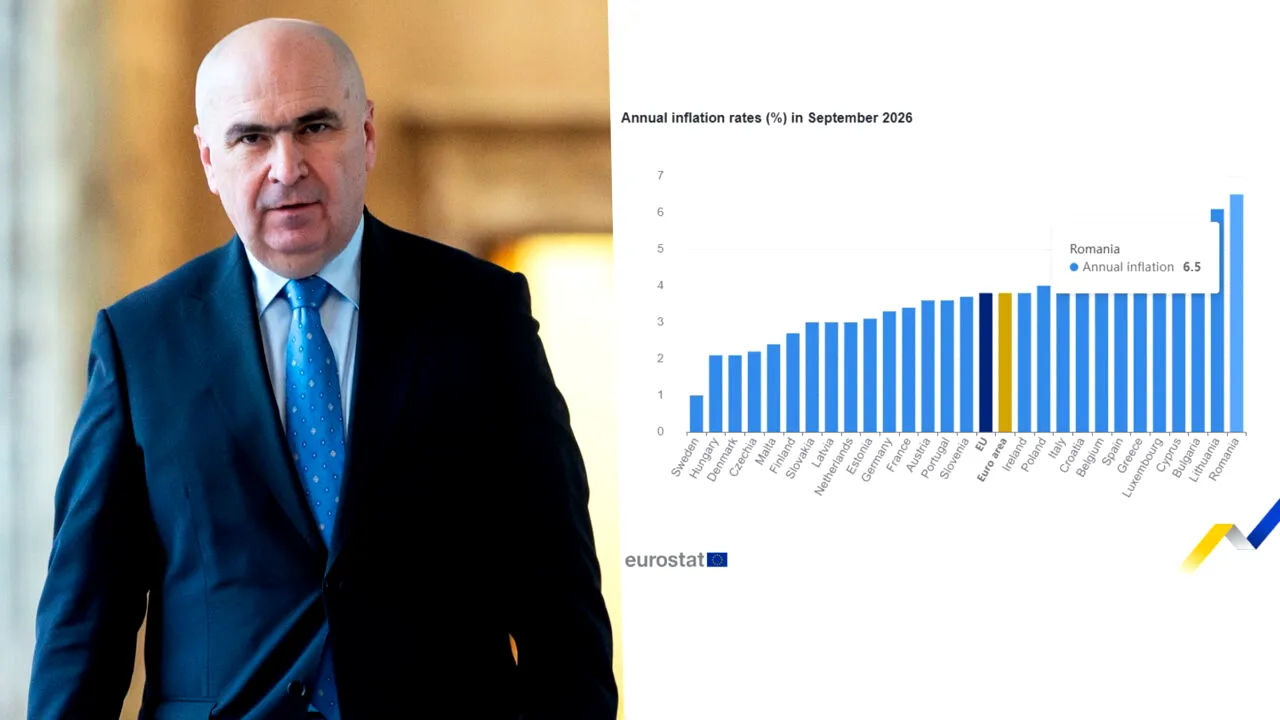 Un nou record marca Guvernul Bolojan. România are cea mai mare inflație din UE, aproape dublă față de media europeană