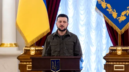 Zelenski a discutat cu directorul FMI despre asigurarea stabilităţii financiare şi reconstrucţia postbelică a Ucrainei