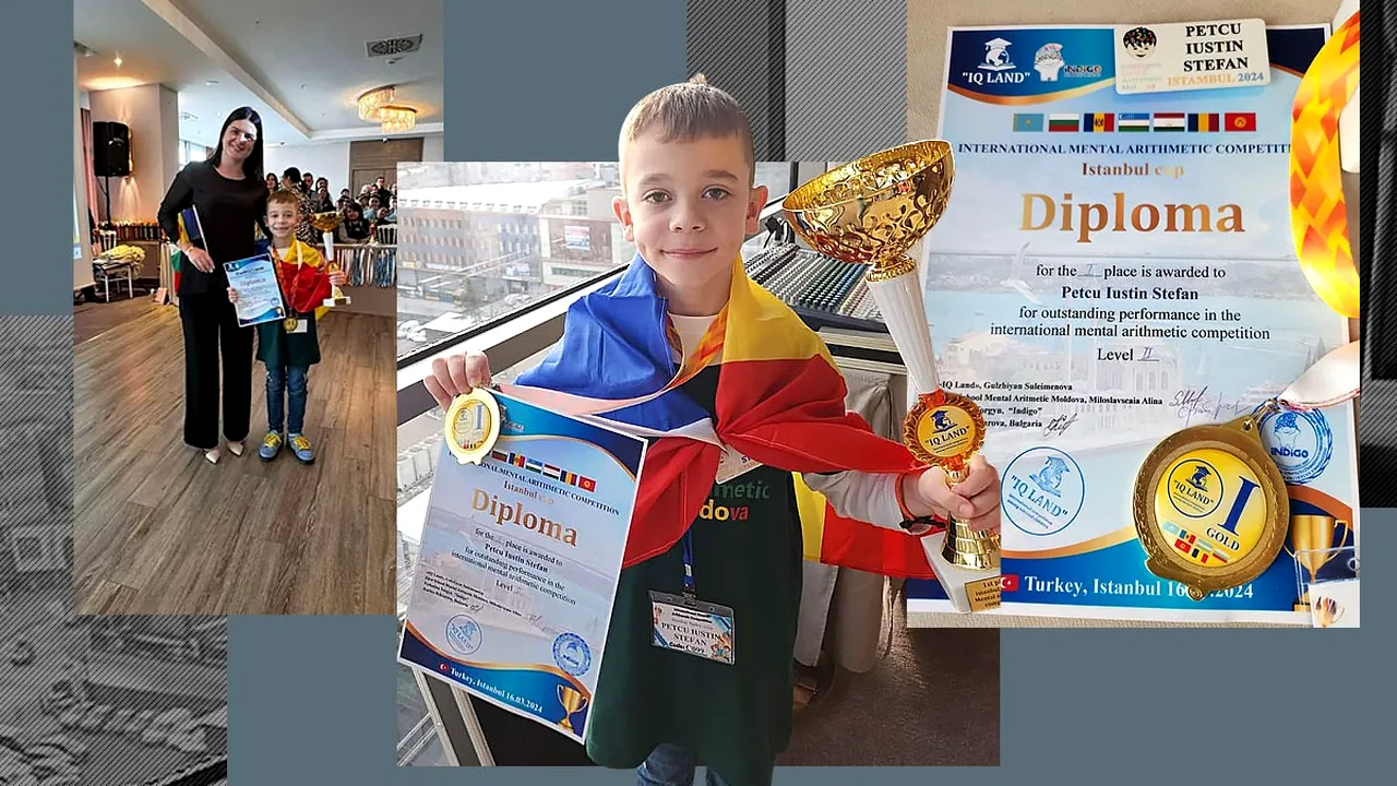 POVESTEA lui Iustin, campion la aritmetică mentală. Puștiul face calcule mai repede decât calculatorul. A terminat 120 de exerciții în zece minute