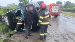 Accident la Suceava, cu implicarea unui microbuz din Republica Moldova. Cinci persoane au avut nevoie de îngrijiri medicale