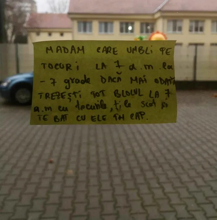 Vecin, exasperat de „o madam care umblă pe tocuri la 7 dimineața”