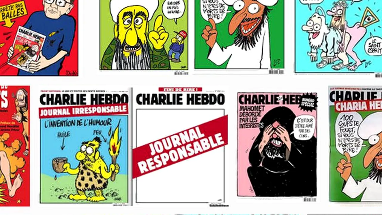 Charlie Hebdo a revenit pe piață. Cine este pe coperta numărului din 25 februarie