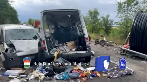 Microbuz cu români, implicat într-un grav accident în Ungaria. Cel puțin două persoane au murit | VIDEO