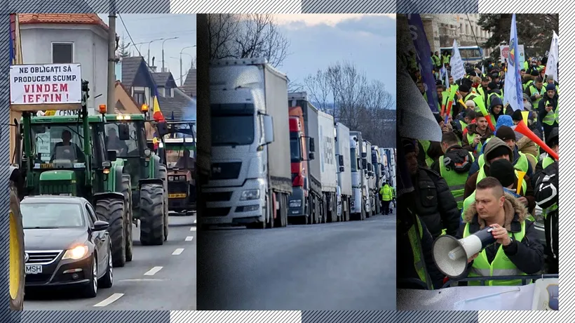 Valuri de proteste în ROMÂNIA. Fermierii, transportatorii și polițiștii își strigă nemulțumirile în stradă