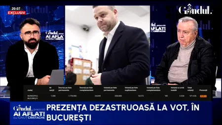 Ion Cristoiu explică prezența dezastruoasă la vot: Dacă ar fi fost vot politic, ar fi ieșit mai multă lume